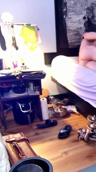 Rile Sie auf ihren hinteren beinen in der Luft finish in Ihrem i