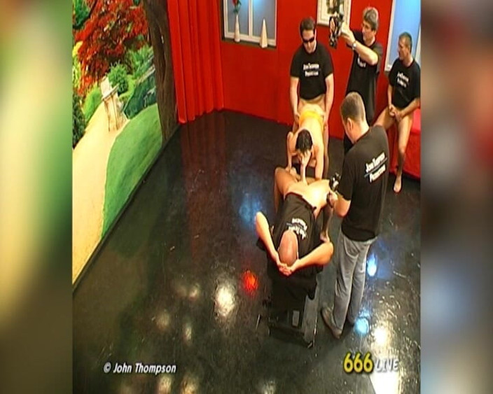 Piss Lover: Brunette Slut Drenched in Piss by Multiple Men