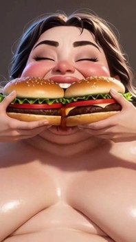 Obese Ugly Slave Covered in Food - Humiliated by Gorgeous Mistresses