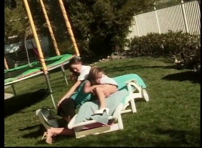 VOP Porno: Outside lesbian fun with toys and tongues for the white...