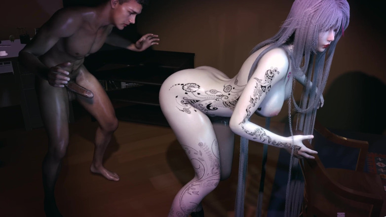 Sex anime: Déesse du contraste de la succube asiatique