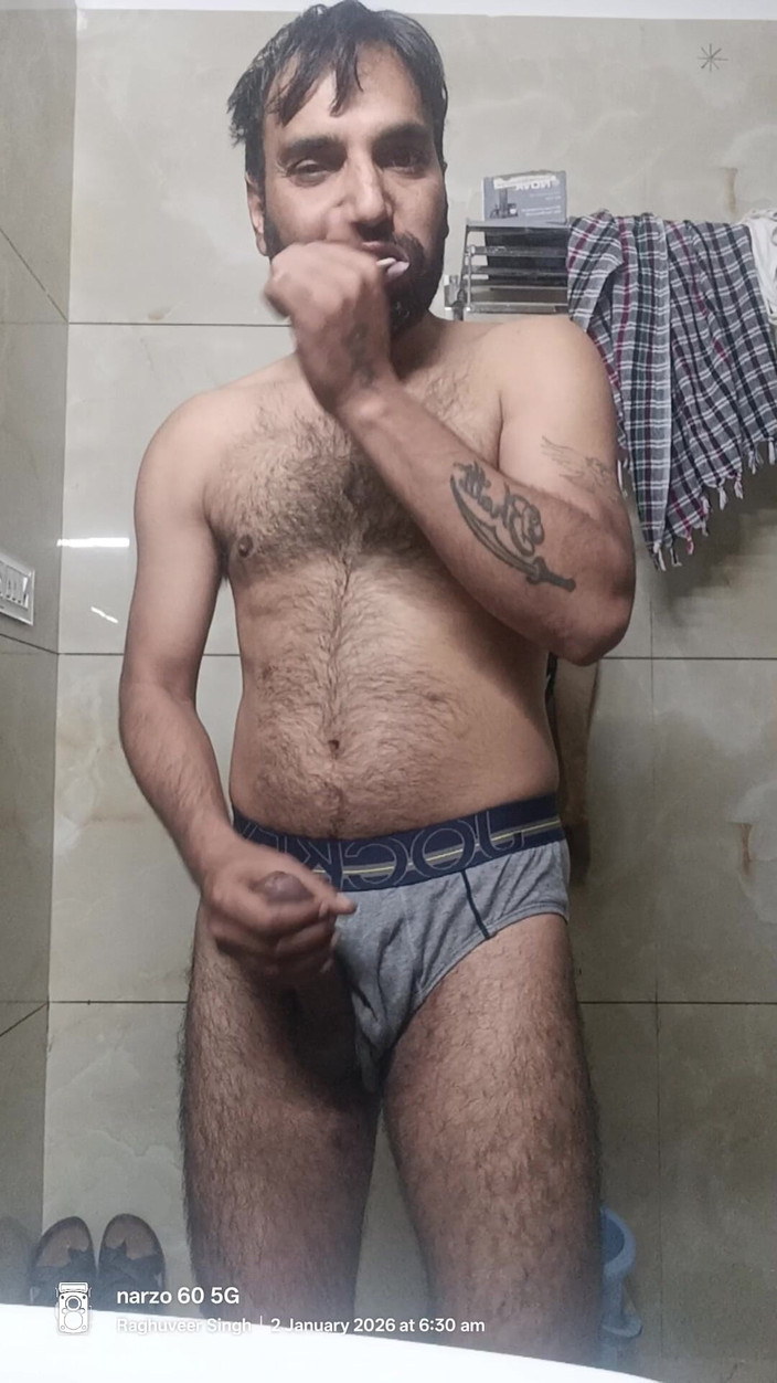 Rajasthani-old-lover: Індійський раджастхані дезі чоловік насолоджується душем і майстерним шоу з сусідським поліцейським