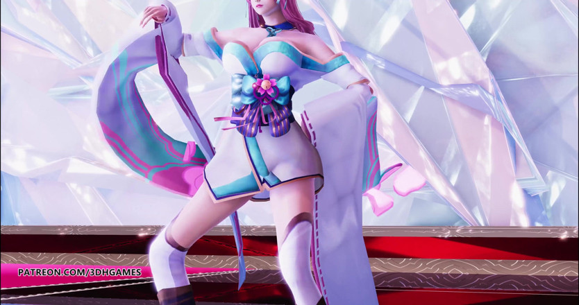 3D-Hentai Games: GFRIEND - Mago Ahri Kda hot striptease 4K 60FPS