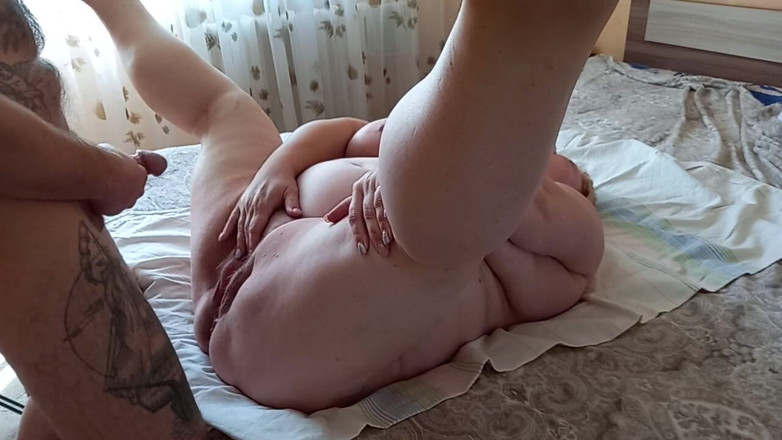 Zona901: Cum on the swollen pussy of a fat woman
