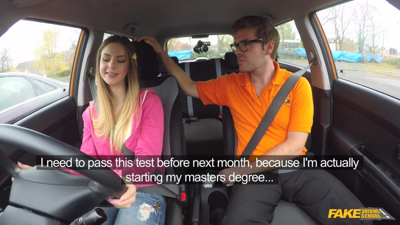 Fake Driving School: Фальшивий автошкола - італійська студентка Стелла Кокс спокушає інструктора для швидкого хардкорного пропуску