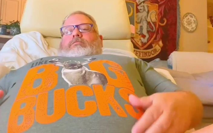 Hand-Free-Daddy-Chub: 男性大胖熊 41 分钟的熊射精