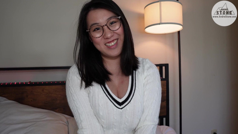 Andre Stone: Shy Nerdy Asian Girlfriend Tofu Is a Secret Nympho