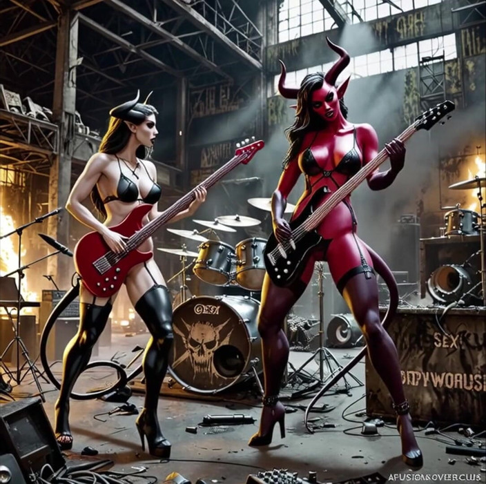 Horny van stevie: วิดีโอเพลงวงดนตรีโลหะ Succubus