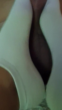 White Ankle Socks Footjob