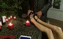 Erotique Fetish: Erotique zábava - Svíčková růže na vysokých podpatcích a nohou večer...