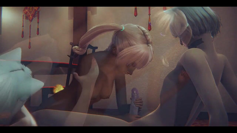 HentaiTubes: Pelosa Hentai - ragazza rabbit e ragazza che fanno sesso con...