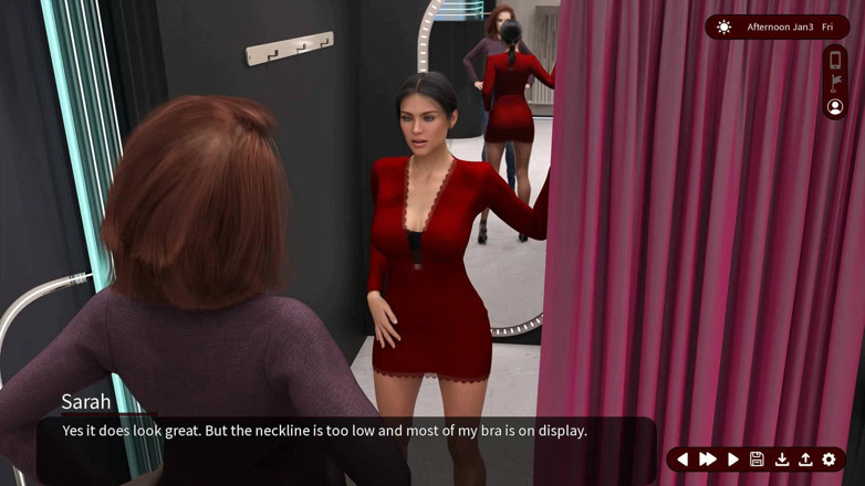 Dirty GamesXxX: Susurros de deseo: la hermosa esposa sexy en la tienda...