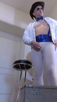 White Lycra White Sox Cum Shots Xl 1