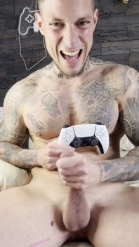 My Big Cock Cums While I Play Videogame