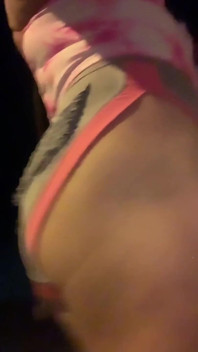 Amazing slutty hot booty shorts outdoors Cindie Love