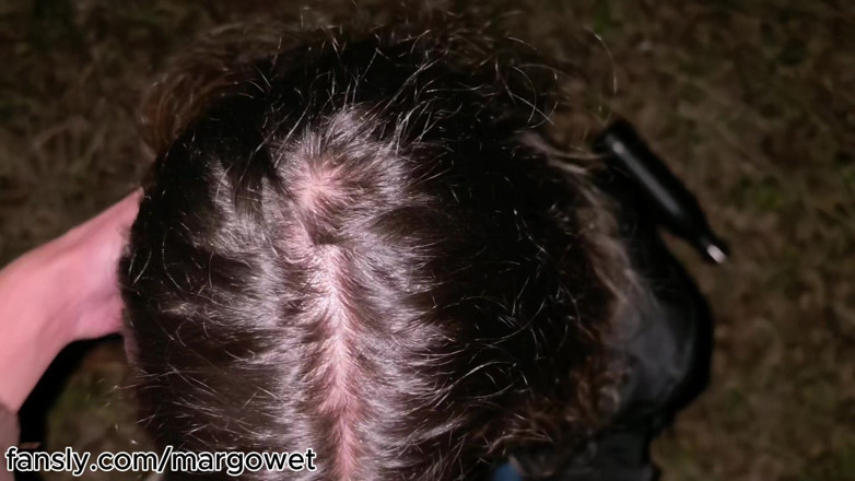 Margo Wet: Parco pompino e gola profonda con sperma in bocca- ha...