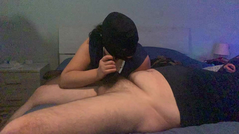 CoppiaCollant: Mamada a la polla vestida en nylon