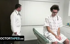 Doctor Tapes - Handsome Patient Shoots Huge Load All Over His Face While Perv Doctor Creampies Him
