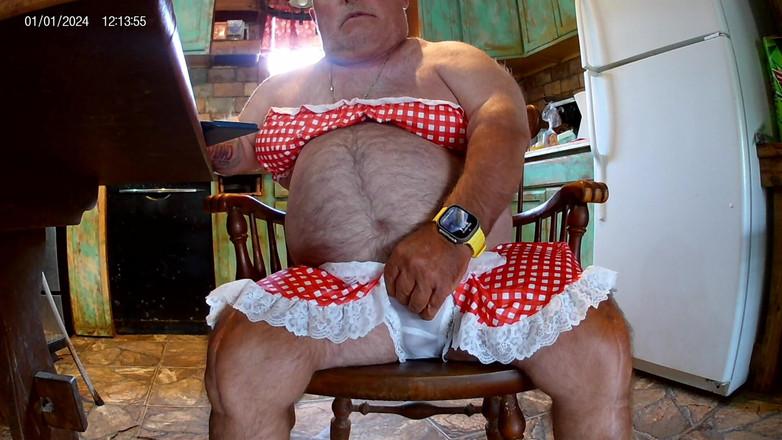 Mark Fletcher: Dressed up Using My Cum Again to Shoot Another Big...