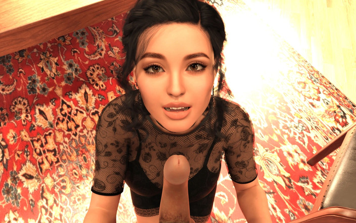 Adult Games by Andrae: 第1集 - 女主人口交射精[在节目中调谐]