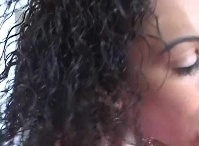 VOP Interracial: Latino chick banged by a big black cock