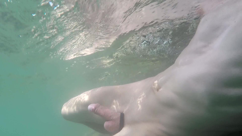 outdoor-fun: River Current Plays with My Dick Soft and Hard