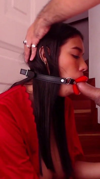 Blowjob with Silicone Lips