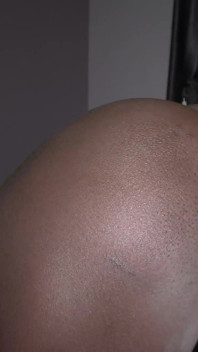 Skinny Black Bitch Sucks and Fuck Prior to Be Creampied