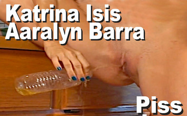 Thumbnail of Katrina Isis & Aaralyn Barra piss in a bottle