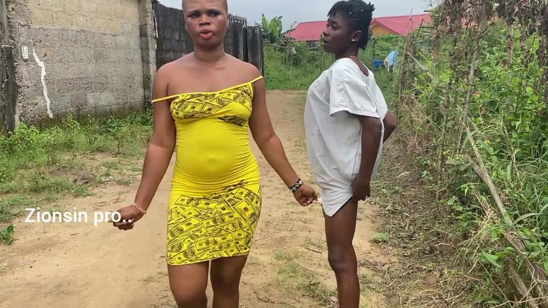 Zion: Naughty African Teen Showcasing Their Asses in Broad Daylight