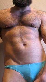 Teasing with My Blue Thong
