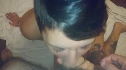bekycarril: Piss in mouth and cum in mouth blowjob