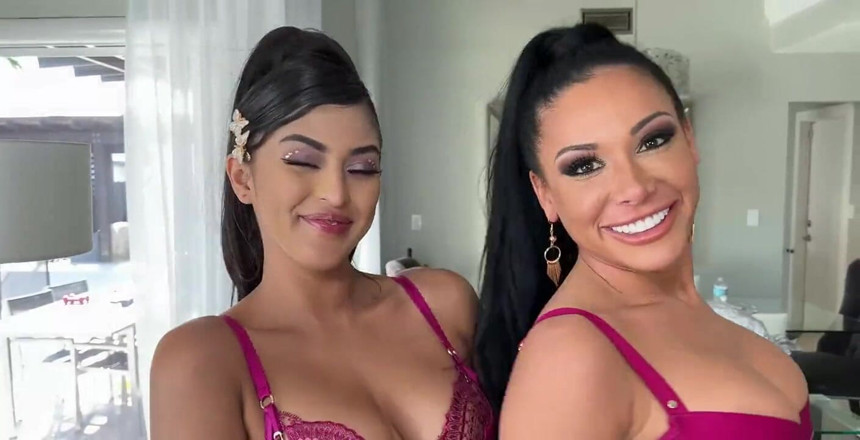 J-Mac: Caldo trio con sophia leone e gianna grey che condividono...