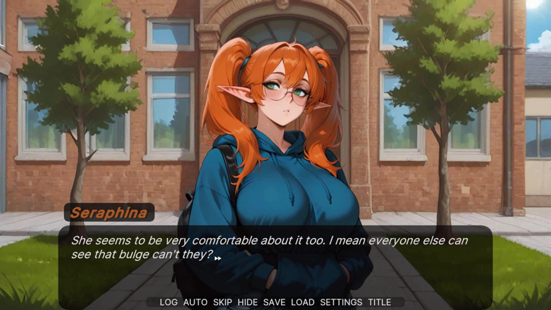 Futavision: Seraphina's Life: Futa Surrounded with College Chicks Got Hard Time...