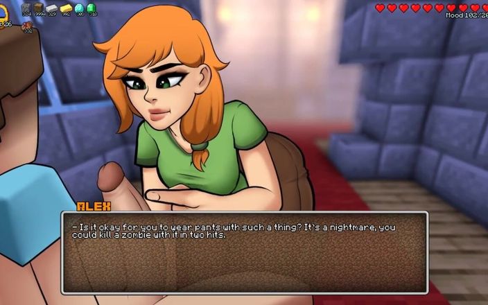 Visual Novel Collect LoveSkySan: Minecraft Horny Craft - część 5 - napalona ręczna robota autorstwa Loveskysanhentai