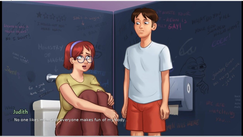 XXX Games Bunk: Summertime Saga - permainan - main peranan - taboo - Judith buah dada kendur...