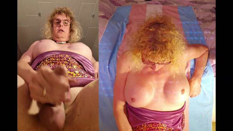 TSLillySophie: TS Lilly Sophie Spielt Mit Ihrem Harten Mädchenschwanz Und Den...