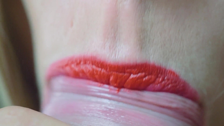 Art By SoftApproach: Red lipstick blowjob