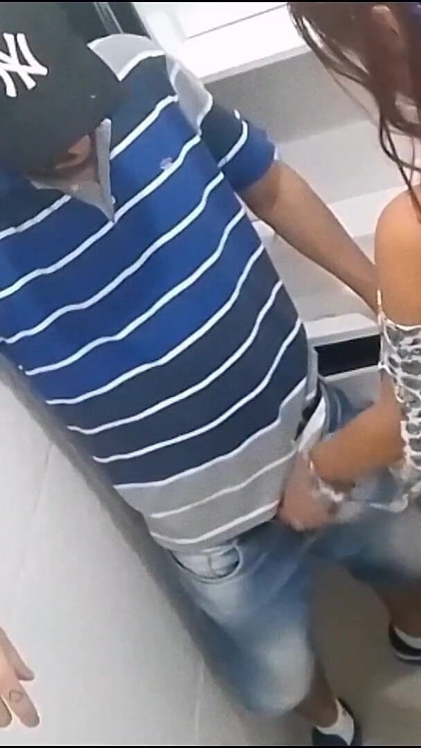 Naughty Girl Enters the Men's Bathroom of the Bar! (Fanny squirting)