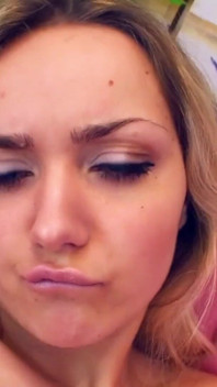 Stepdad has sex with his stepdaughter-Skinny teen with small tits and tight pussy