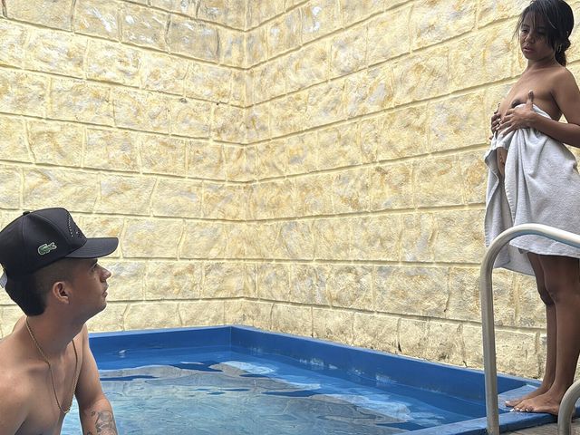My Stepsister Catches Me Sticking My Big Cock Into a Hole in the Pool and We End up Fucking. (Angel Fox)