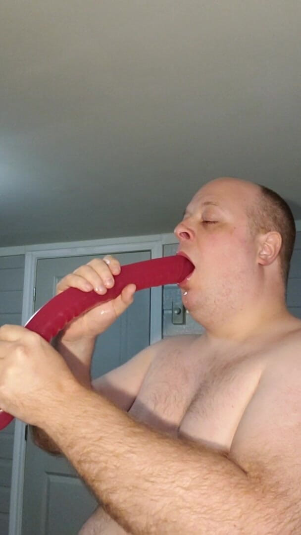 Charlieboy69: Deepthroat Huge 18 Inch Double Dildo