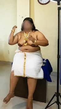 Indian Girl in Traditional Dress, Topless Photoshoot in Jewelry
