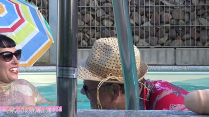 Domina Lady Vampira - SM Studio Femdom Empire: Carmen Rivera & Lady Vampira are celebrating a pool party with...