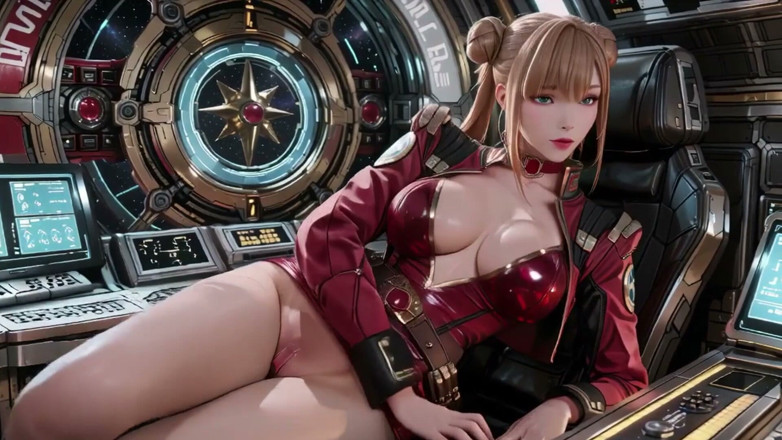 Seraphina Vale: スターシップ・レッドアーマー ブロンド司令官のプライベート・ゲイズ!