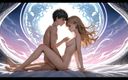 AI Girls: 34 imagens nuas do casal Hentai em várias posições sexuais