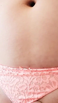 Dutch Sissy Trans Crossdresser 1st Cumshot on Film!