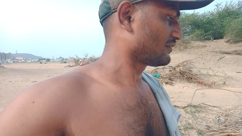 KUMBHA MANOJ KUMAR: Full Sweat on Boy Face Moving on Hill Full Sweat