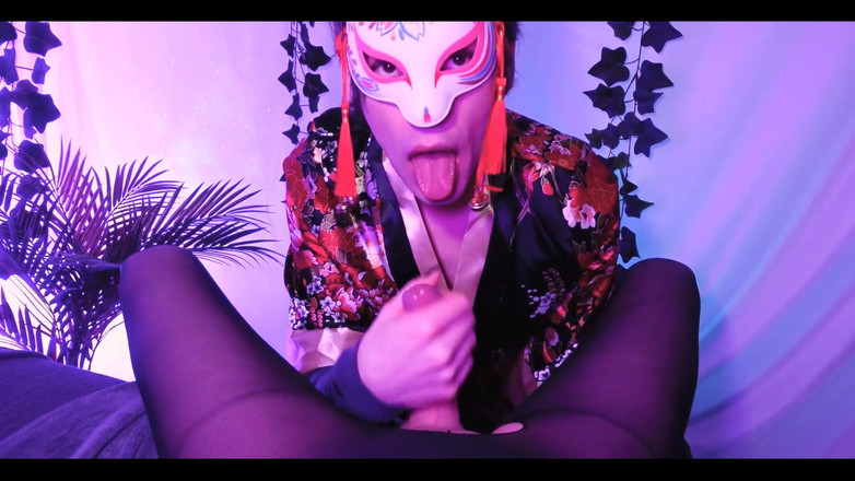 Trappybae: Видео от первого лица: Фембой Mystic Fox сосет у тебя, пока ты не кончишь