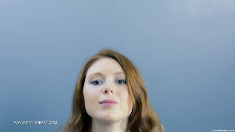 Denudeart: Young red hair in her video casting